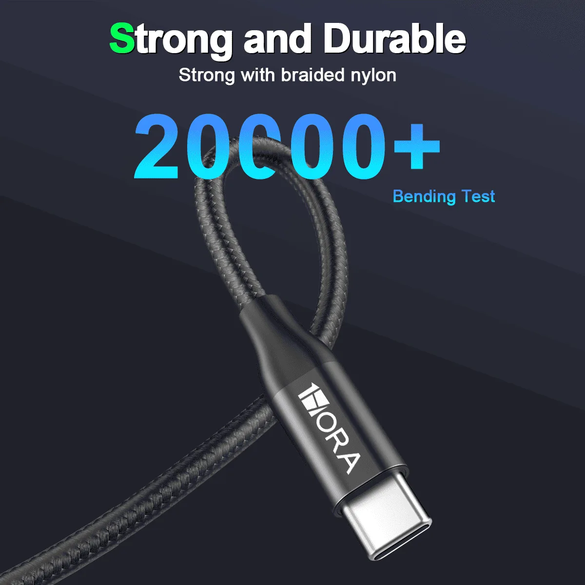 Кабель 1HORA USB to Type C 2.4A 1M CAB249 Black