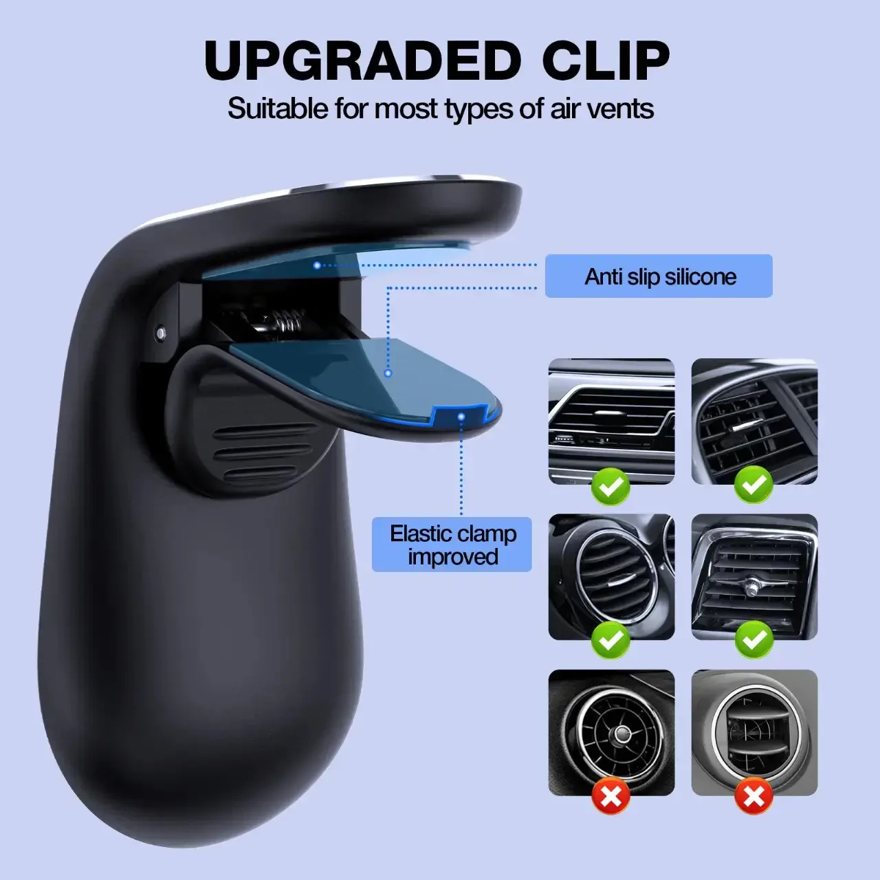 Avtomobil aksesuarı 1HORA Car Magnetic Holder PJ098 Black