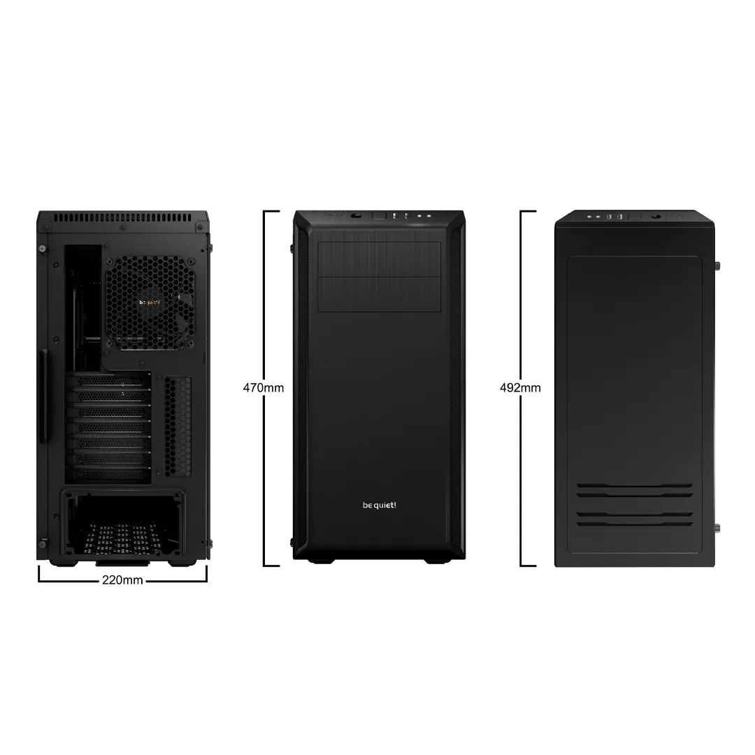 Kompüter korpusu Be quiet! Pure Base 500FX ATX w/o PSU Black (BGW43)