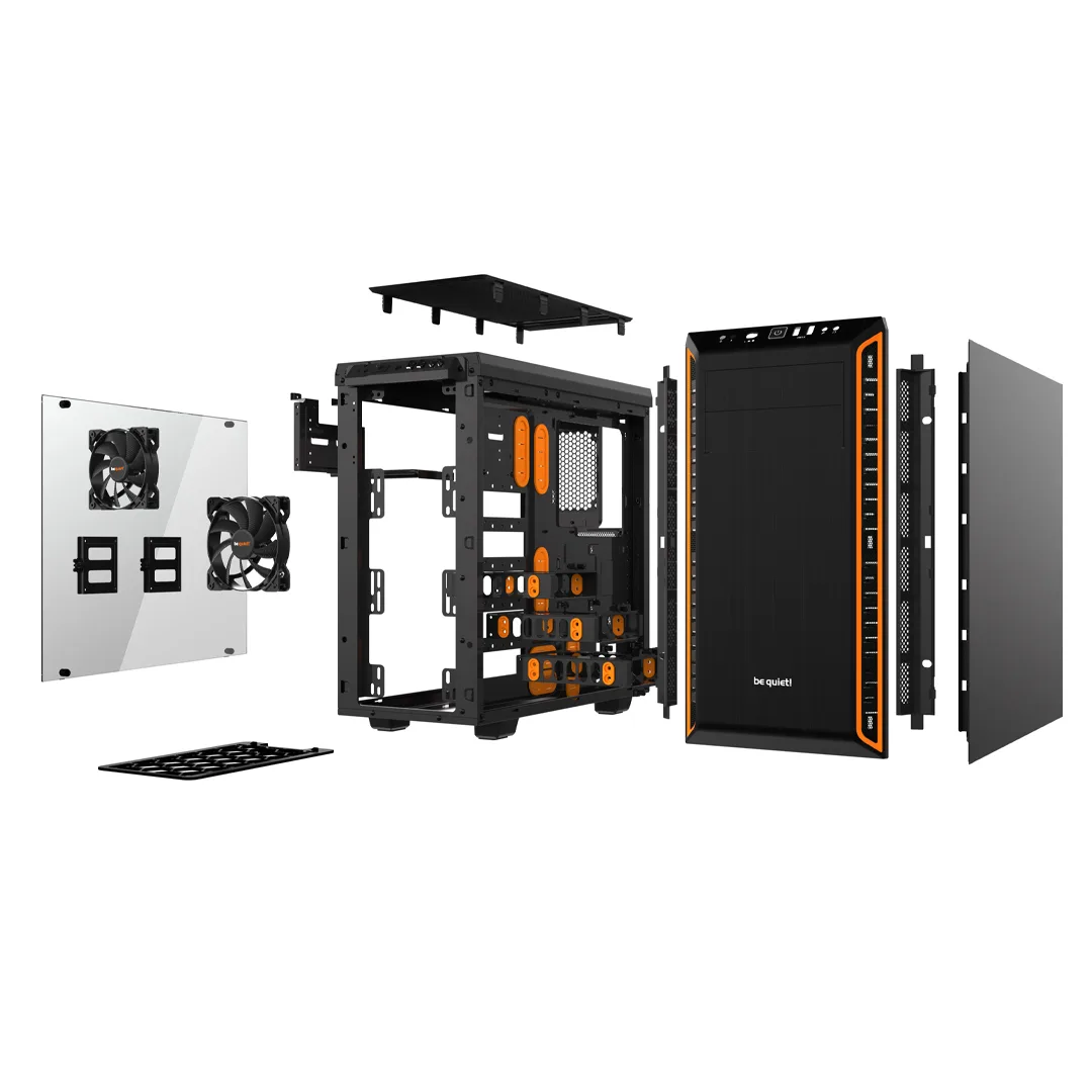 Kompüter korpusu Be quiet! Pure Base 600 Window ATX w/o PSU Orange (BGW20)