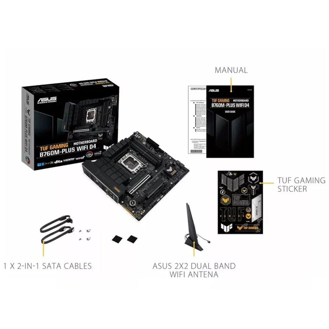 MB ASUS TUF GAMING B760M-PLUS WIFI D4 (90MB1DG0-M0EAY0)