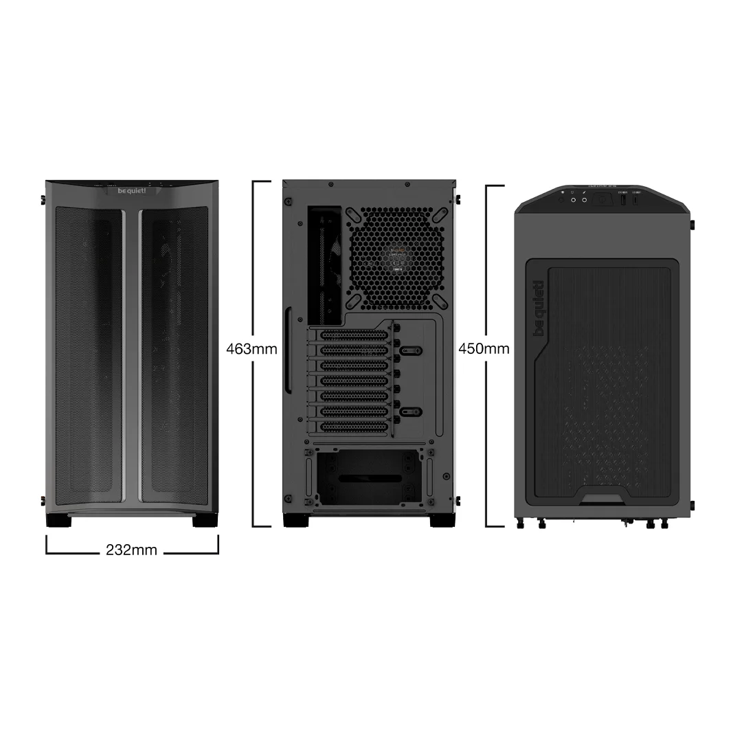 Kompüter korpusu Be quiet! Pure Base 500FX ATX w/o PSU Black (BGW43)