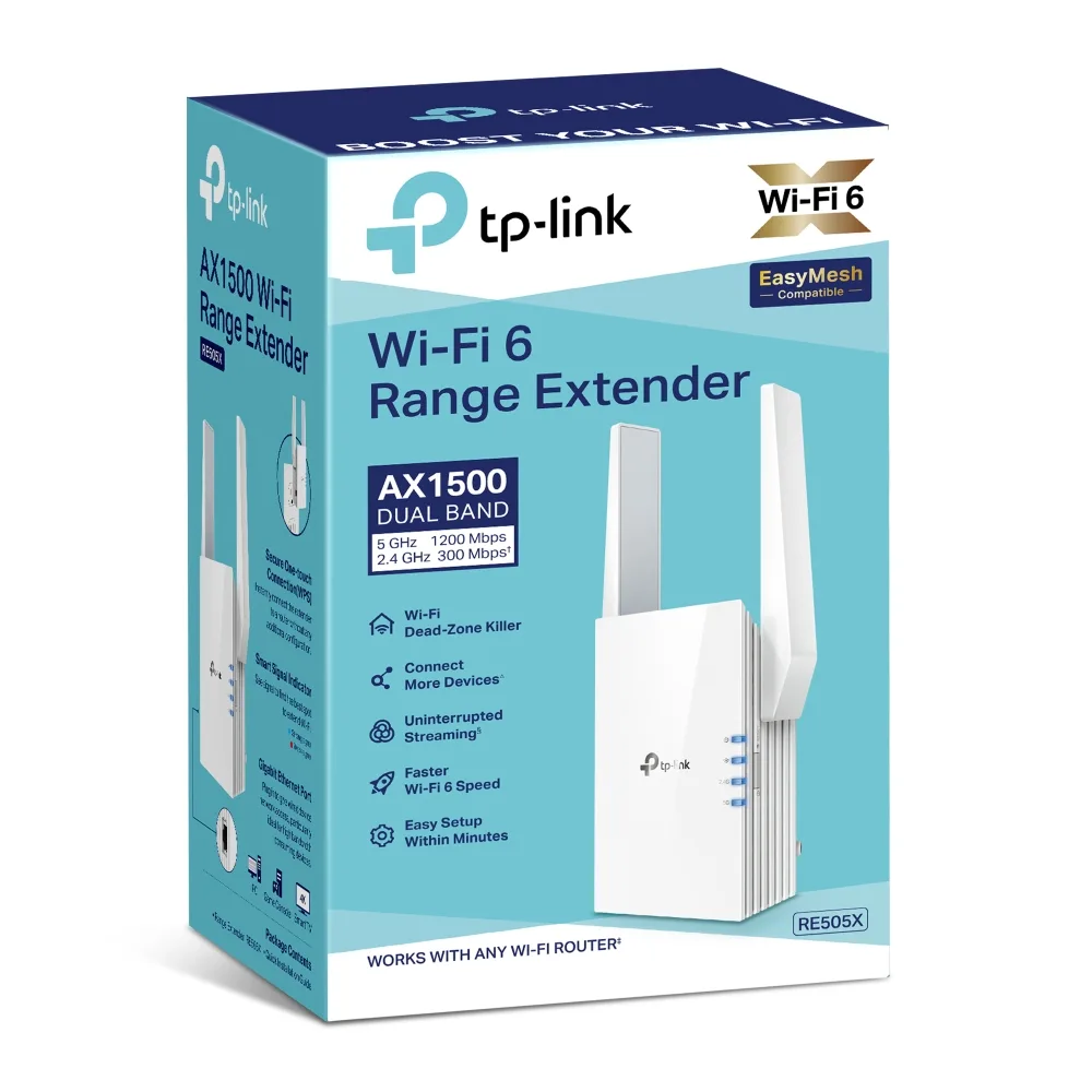 TP-Link-RE505X  AX1500 (Wi-Fi Range Extender)