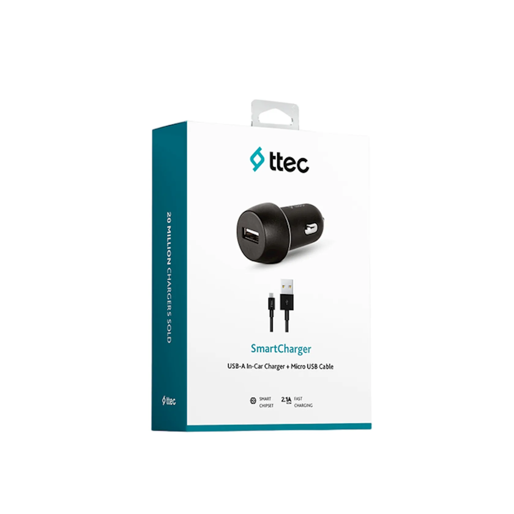 Avtomobil üçün Ttec SmartCharger 2.1A Car Charger + Micro USB Cable (2CKS20MS)
