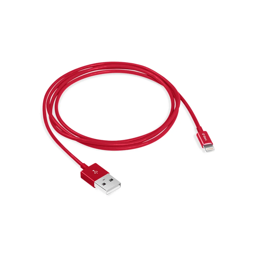 Kabel TTEC Lightning USB Charge, Data Cable, RED (2DK7508K)