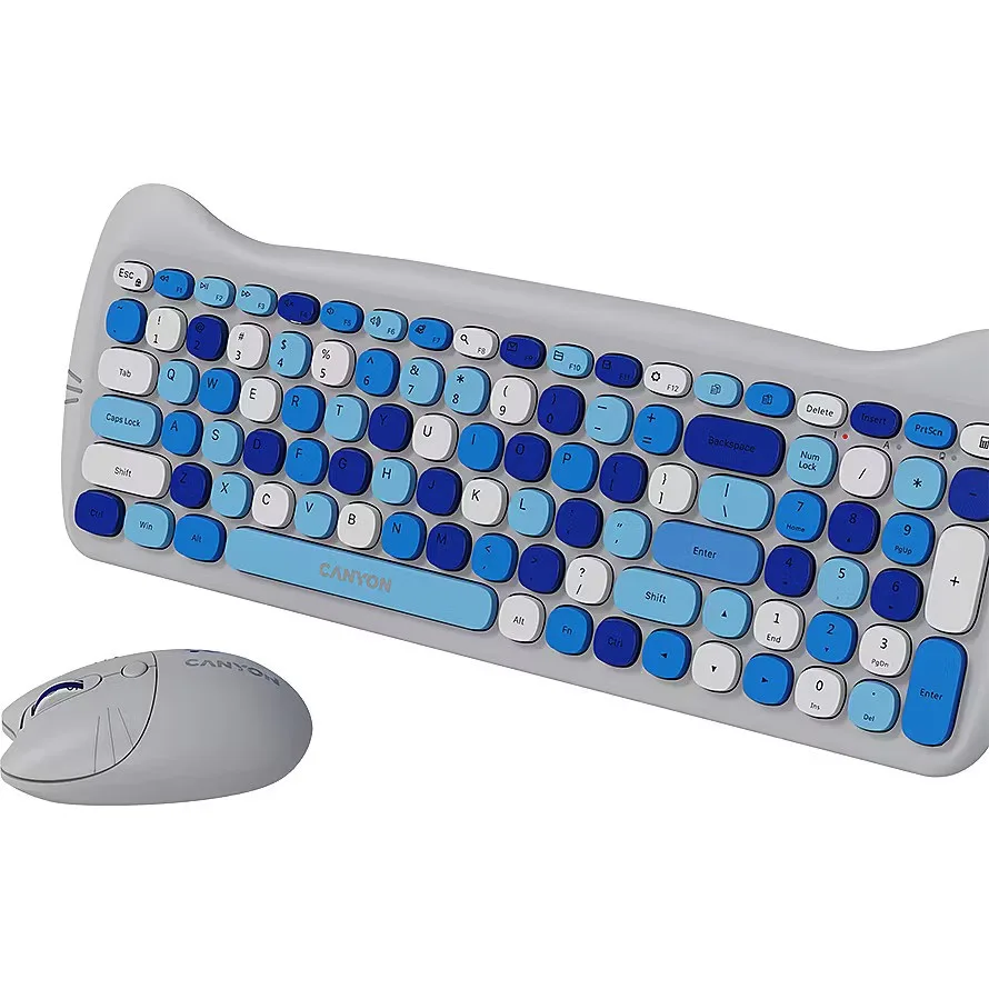 Клавиатура Canyon HSET-W6 Blue (CNS-HSETW6BL)