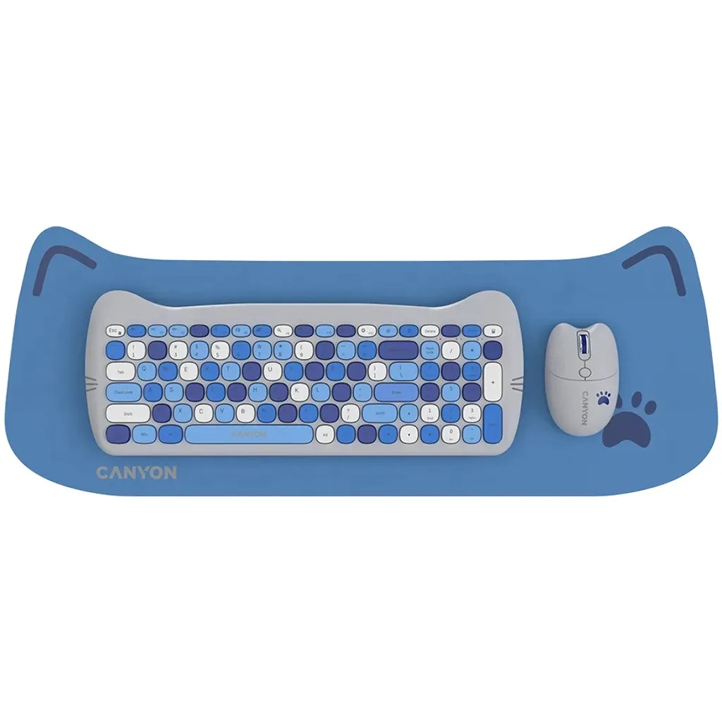 Klaviatura Canyon HSET-W6 Blue (CNS-HSETW6BL)