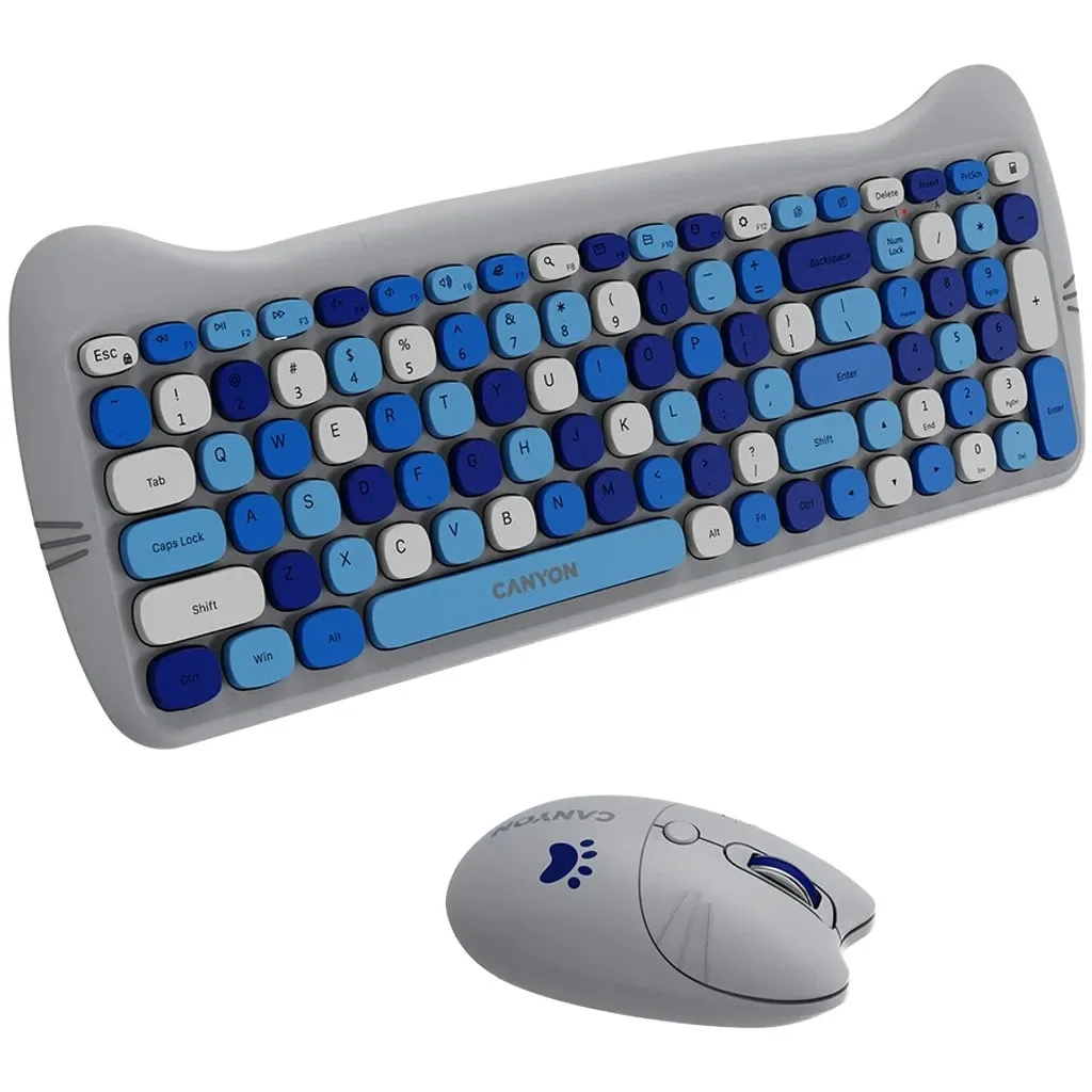 Клавиатура Canyon HSET-W6 Blue (CNS-HSETW6BL)