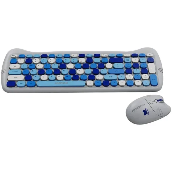 Клавиатура Canyon HSET-W6 Blue (CNS-HSETW6BL)