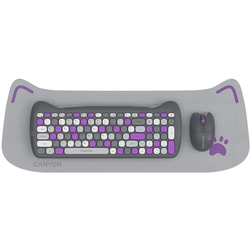 Klaviatura Canyon HSET-W6 Violet (CNS-HSETW6VT)