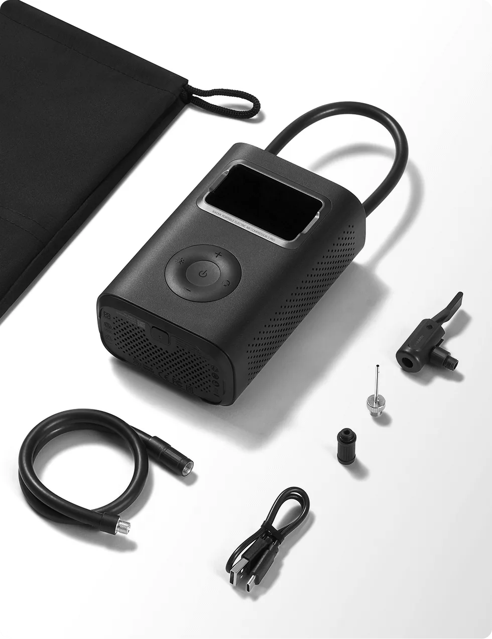 Компрессор Xiaomi Portable Electric Air Compressor 2 Pro черный