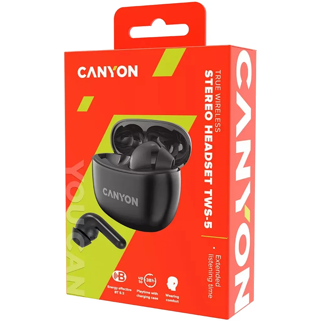 Наушники Canyon TWS-5 Black