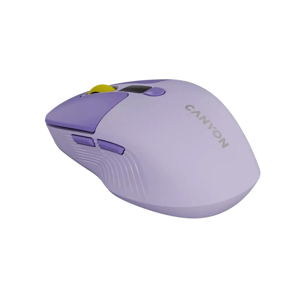 Мышь Canyon MW-26 LCD Silent Dual Mode Wireless Violet
