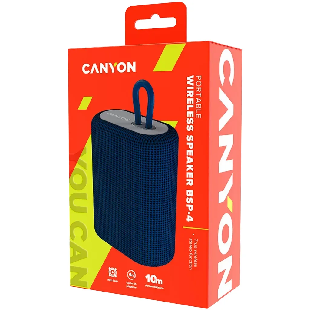 Портативная колонка Canyon BSP-4 5W Blue