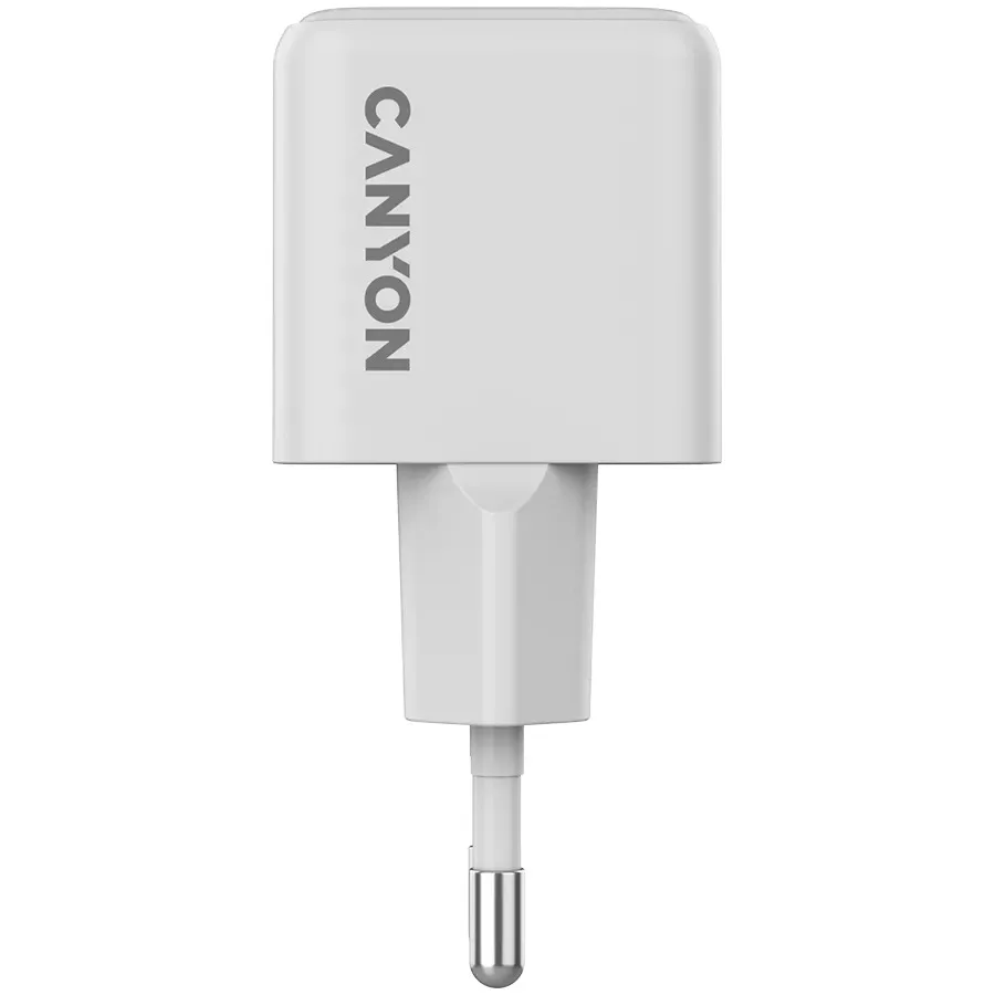 Adapter Başlığı Canyon CU20AC GaN 20W 1xPD 1xQC EU White