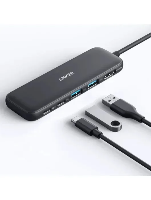 HUB Anker 332 USB-C Hub (5-in-1) Black (A8355H11)