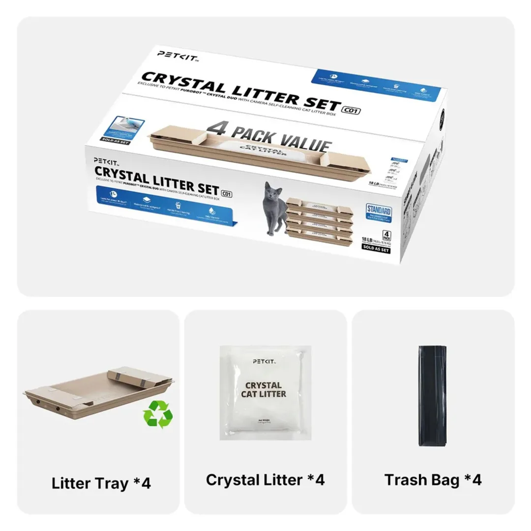 Набор для кошачьего туалета Petkit Crystal Litter Set (C01) Qum