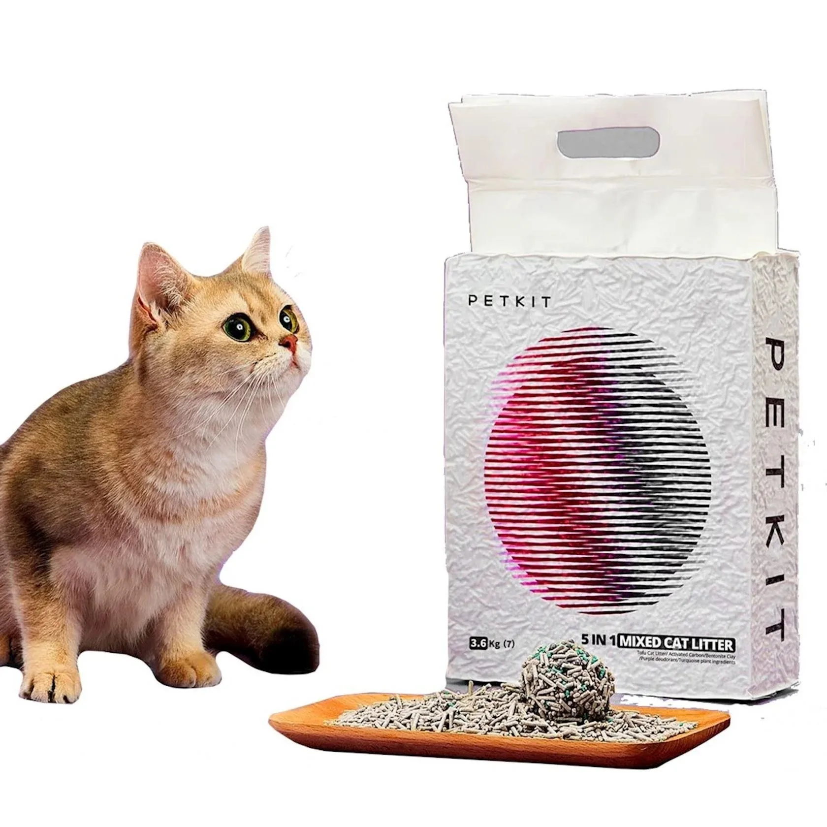 Смешанный наполнитель для кошачьего туалета Petkit 5 в 1