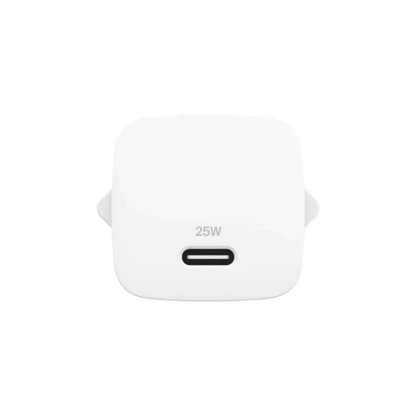 Сетевой адаптер Belkin 25W USB-C PD с поддержкой PPS, белый