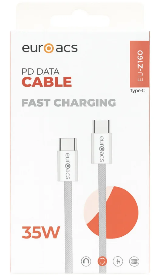 Kabel Euroacs EU-Z160 Braid 35W PD Type-C 