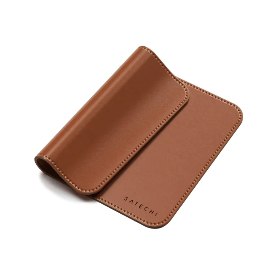 Коврик для мыши Satechi Vegan-Leather Premium Mouse Pad Brown, коричневый