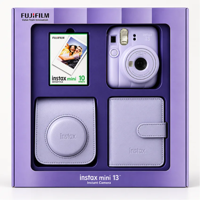 Fotoaparat Fujifilm Instax Mini 13 Purple -Bundle Box