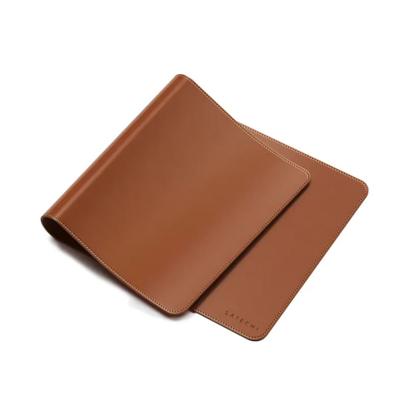 Коврик для мыши и клавиатуры Satechi Vegan-Leather Premium Desk Mat, коричневый