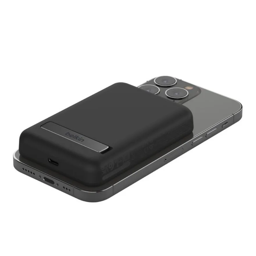 Power bank Belkin 5K Magnetic wireless + Kick stand Black