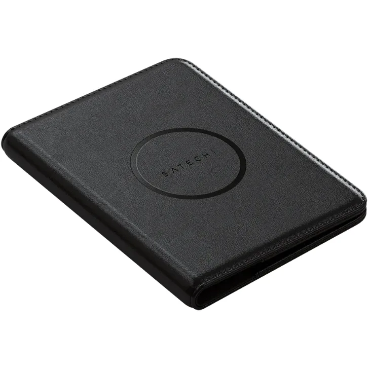 Обложка для паспорта с трекером Satechi Vegan-Leather Passport Cover with Find My Black, чёрная
