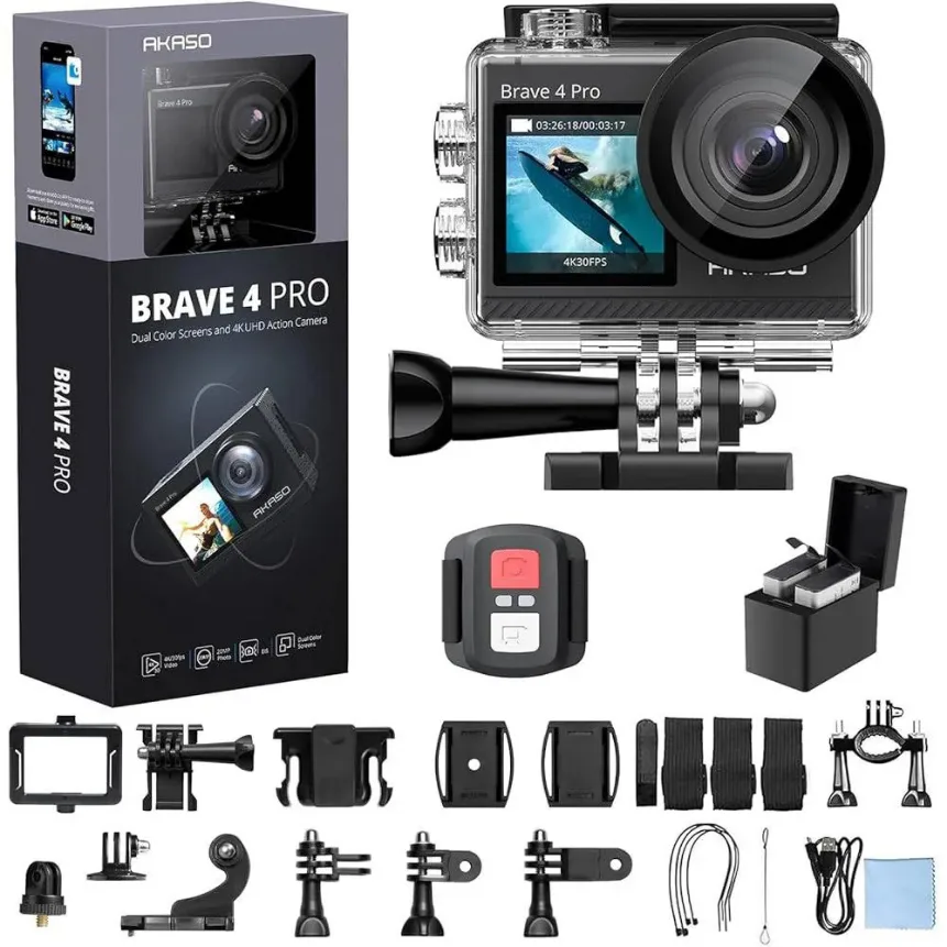 Экшн-камера AKASO Brave 4 Pro Sport Combo
