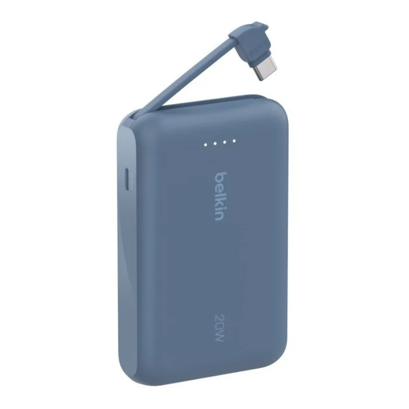 Power bank Belkin 10K PD20W Integrated USB-C Cable Blue