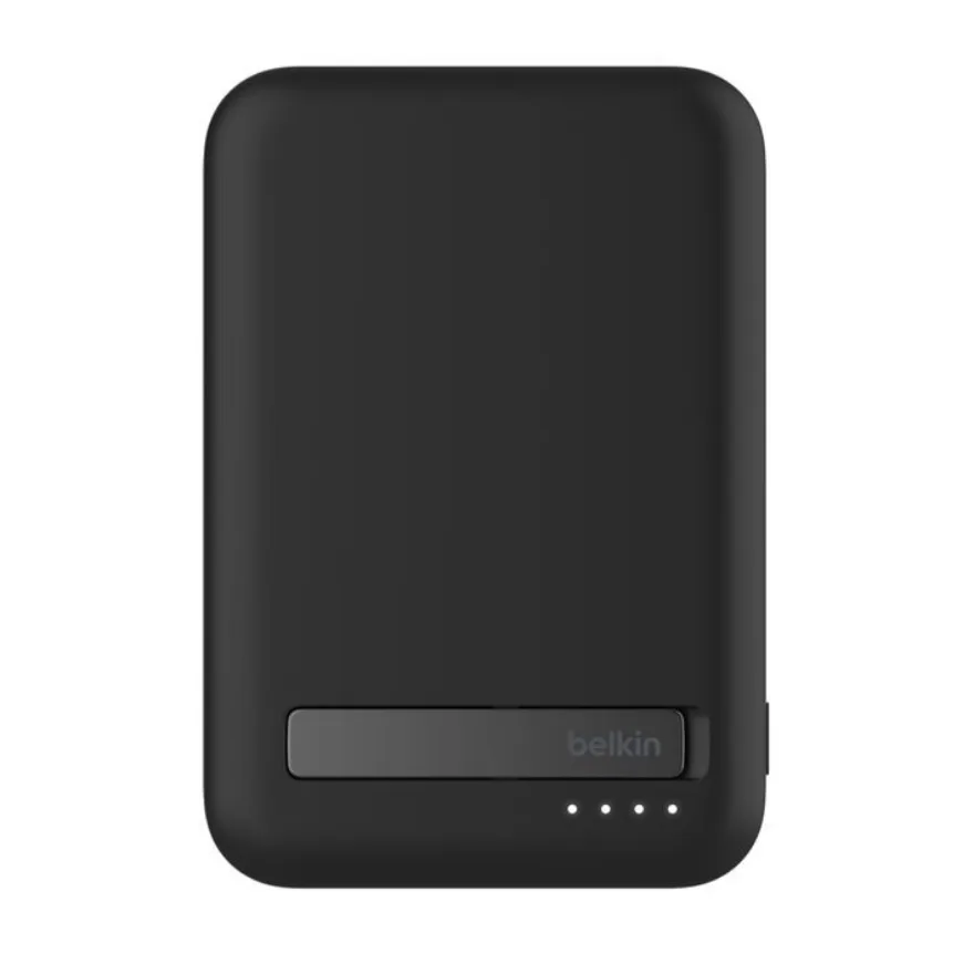 Power bank Belkin 8K Qi2 MagSafe compatible with kick stand Black