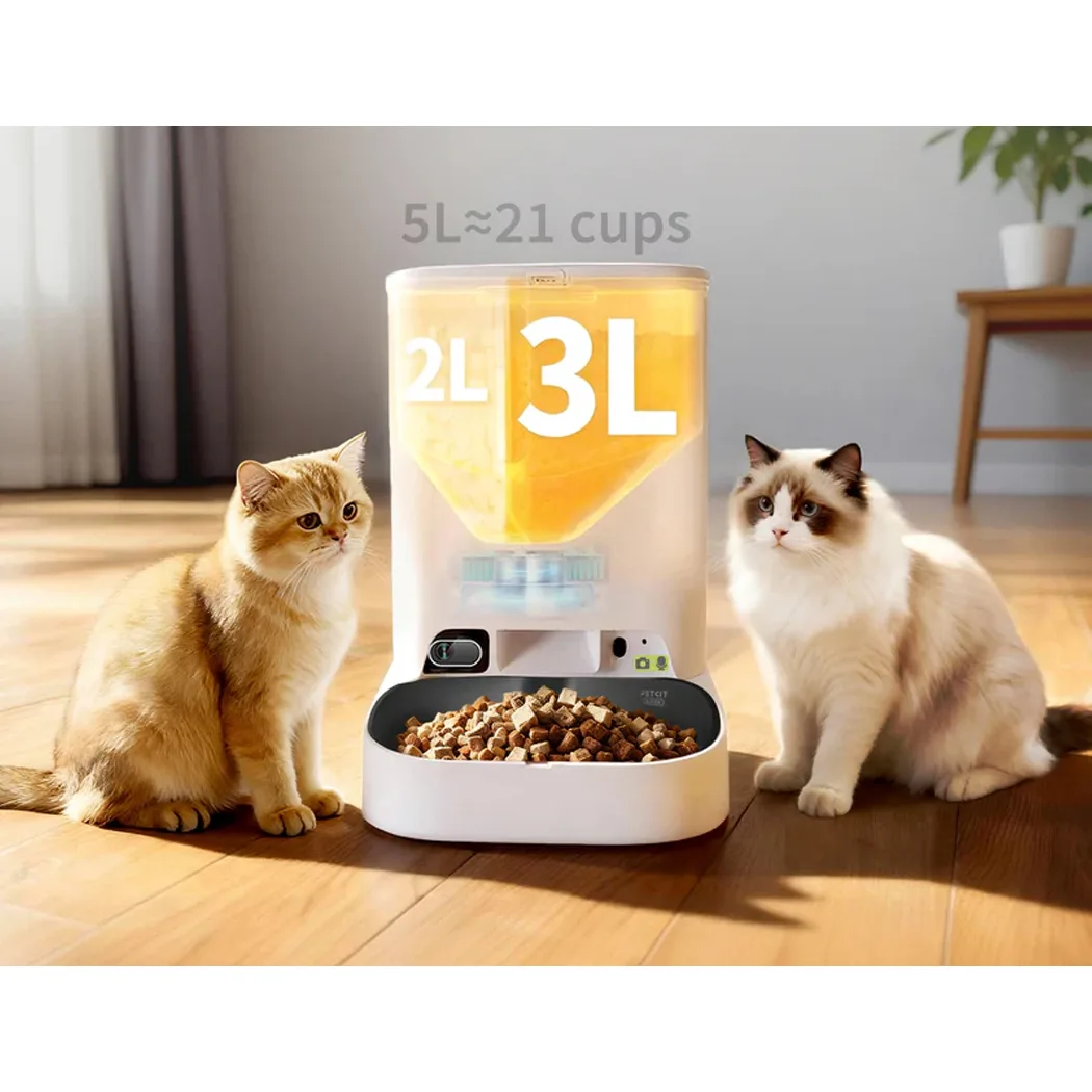 Умная автоматическая кормушка Petkit Yumshare Dual-Hopper with Camera Smart Pet Feeder 2 (P592)