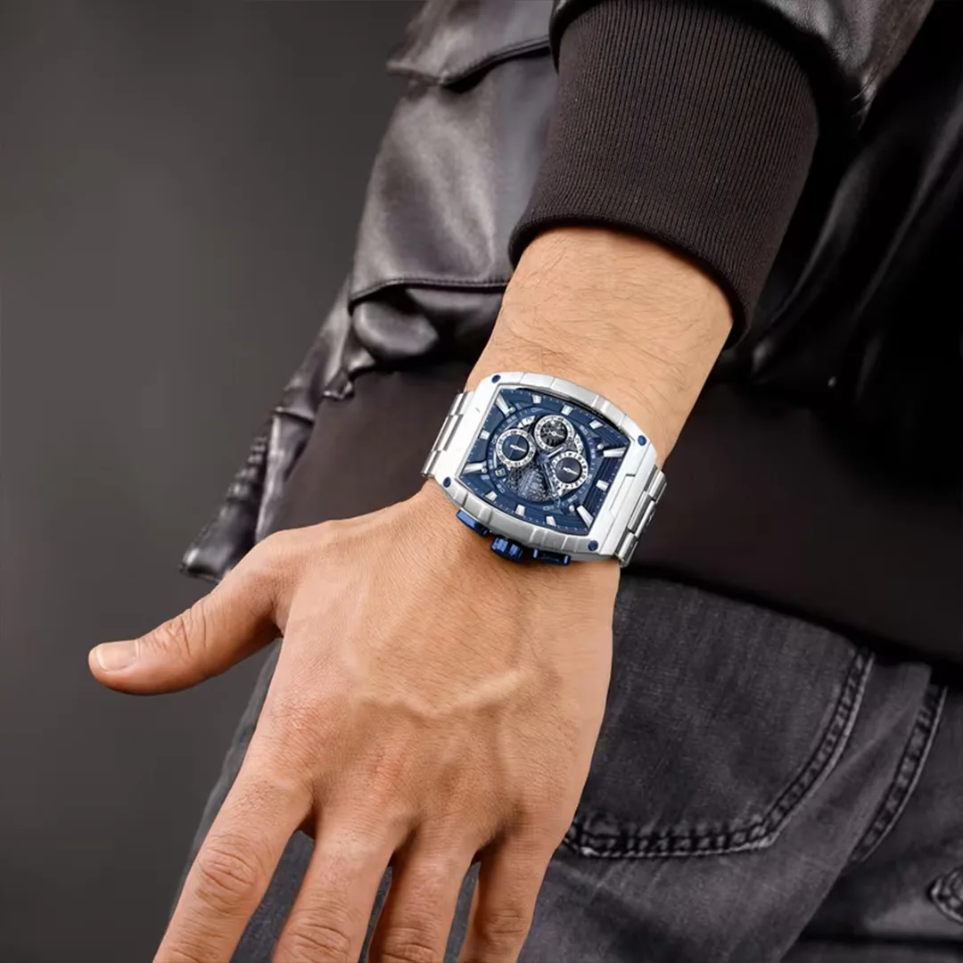 Мужские наручные часы Naviforce 8066 Silver Blue