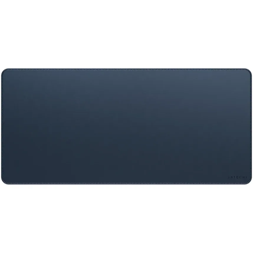 Коврик для мыши и клавиатуры Satechi Vegan-Leather Premium Desk Mat Blue, синий