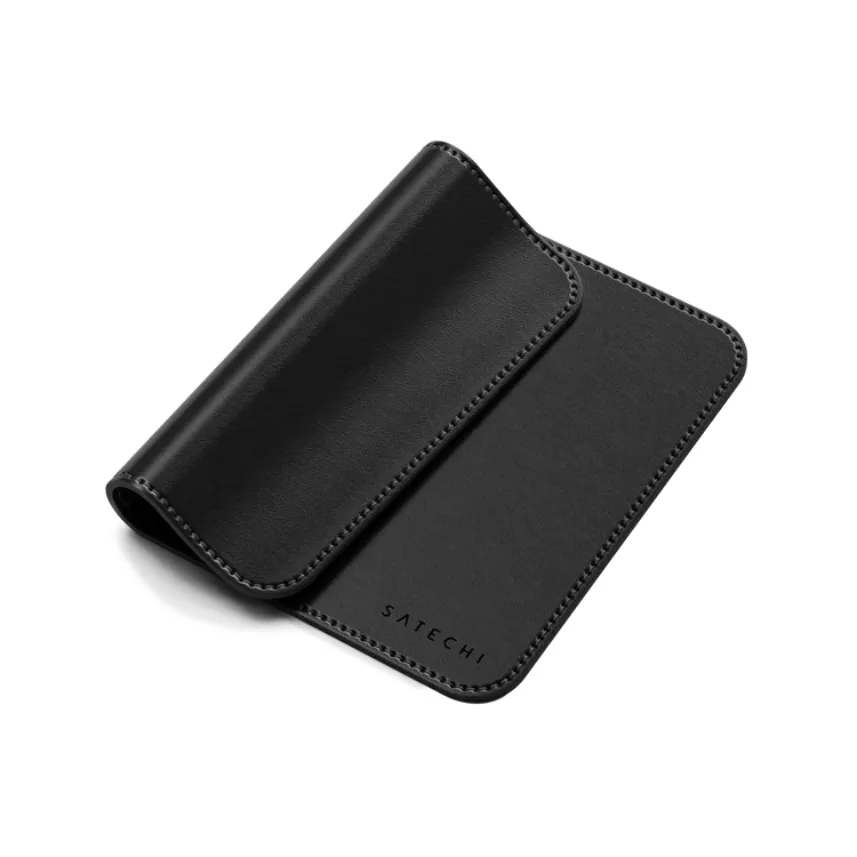 Коврик для мыши Satechi Vegan-Leather Premium Mouse Pad Black, чёрный