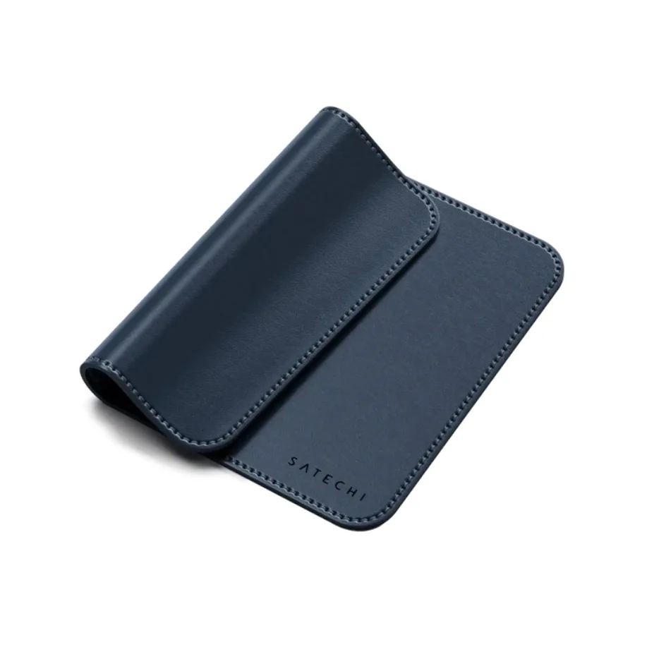 Коврик для мыши Satechi Vegan-Leather Premium Mouse Pad Blue, синий