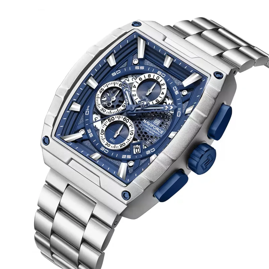 Мужские наручные часы Naviforce 8066 Silver Blue