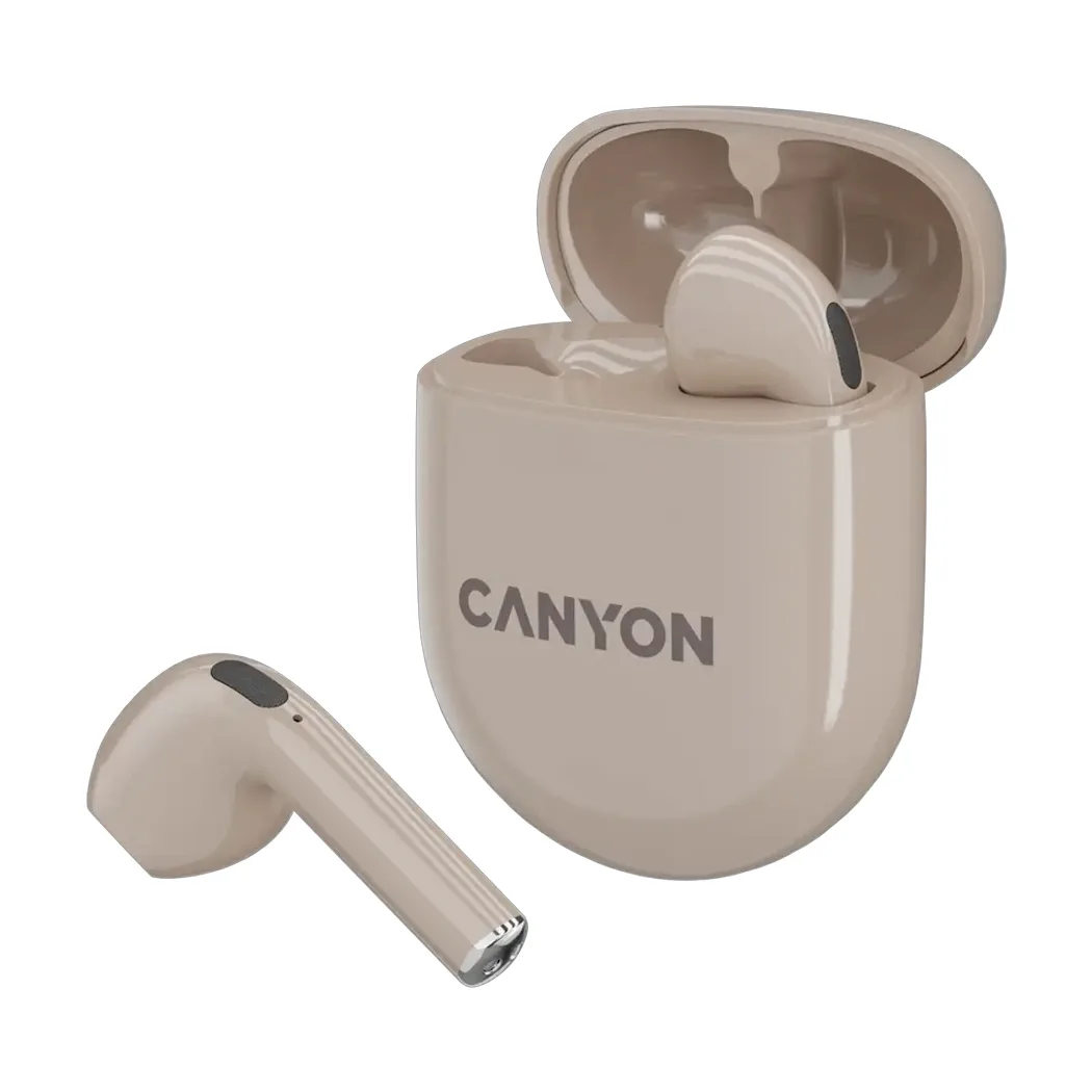 Беспроводные наушники Canyon TWS-6 Beige (CNS-TWS6BE) 