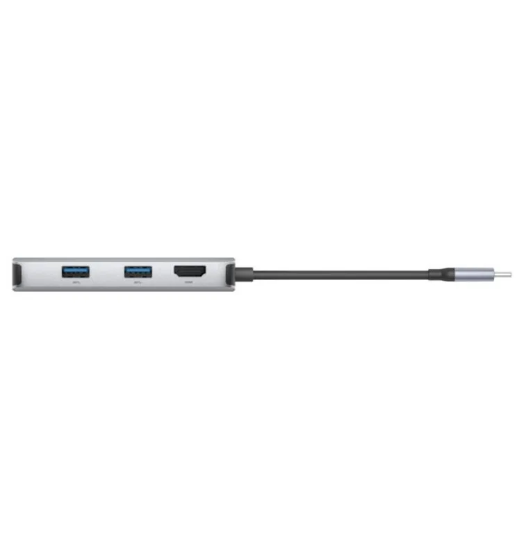 Многопортовый USB-C-хаб Belkin 5-в-1, 100 Вт, серый космос
