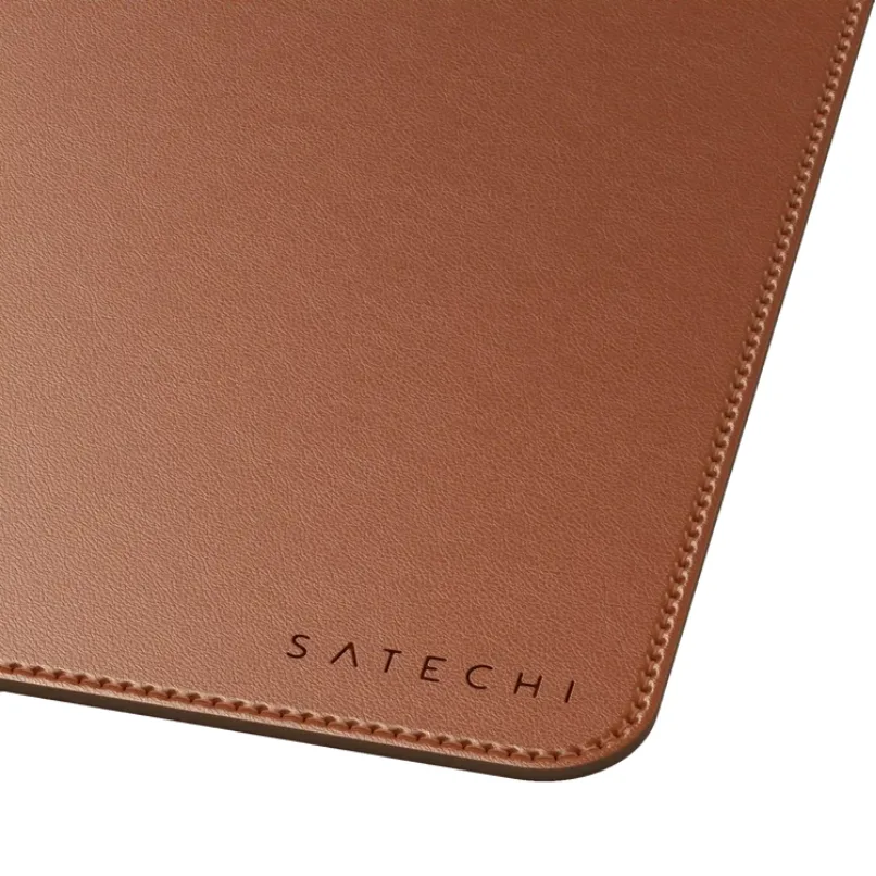 Коврик для мыши и клавиатуры Satechi Vegan-Leather Premium Desk Mat, коричневый