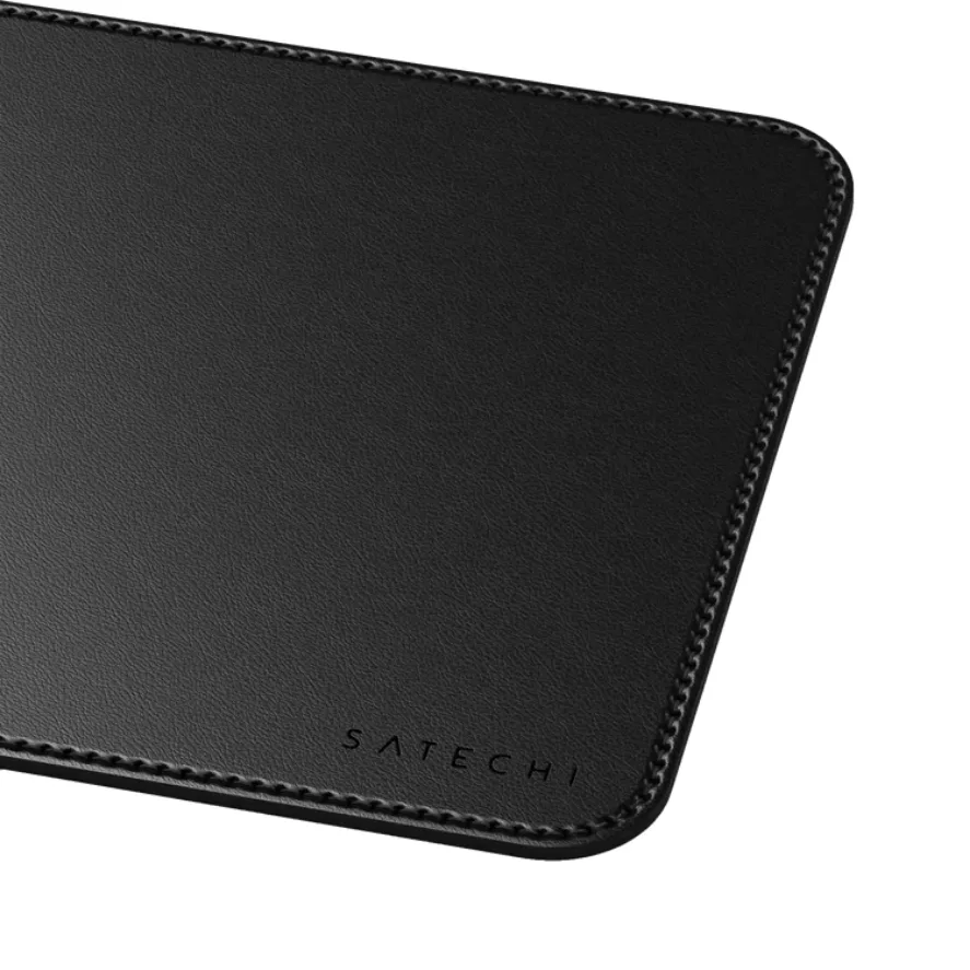 Коврик для мыши Satechi Vegan-Leather Premium Mouse Pad Black, чёрный