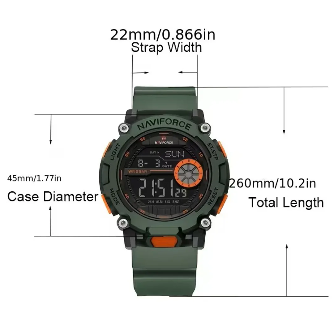 Мужские наручные часы Naviforce NF7133 B/GN/GN