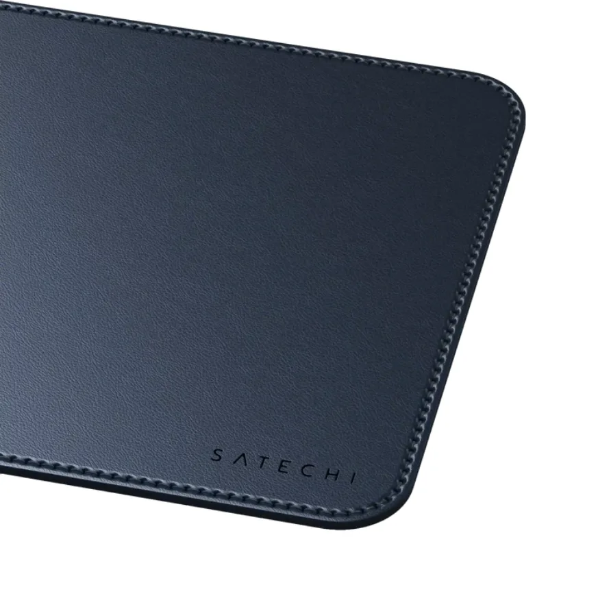 Коврик для мыши Satechi Vegan-Leather Premium Mouse Pad Blue, синий