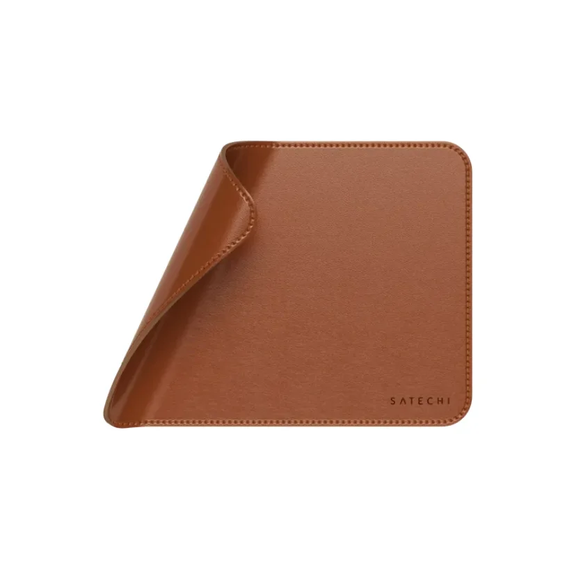 Коврик для мыши Satechi Vegan-Leather Premium Mouse Pad Brown, коричневый