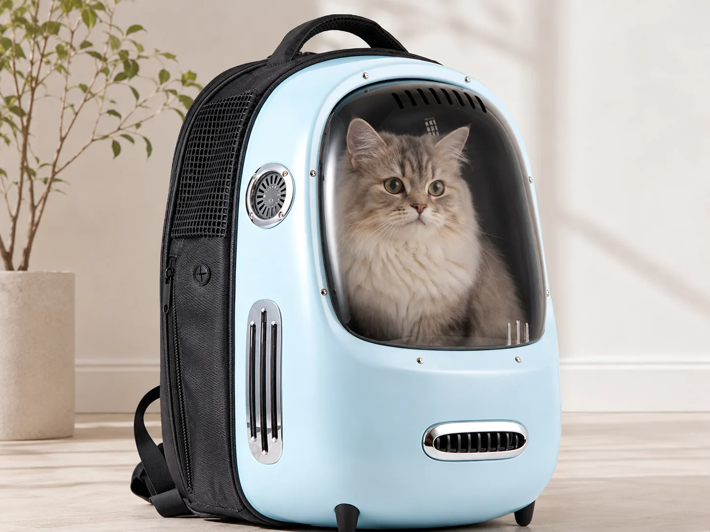 Petkit Breezy Smart Cat Carrier-Tiffany Blue