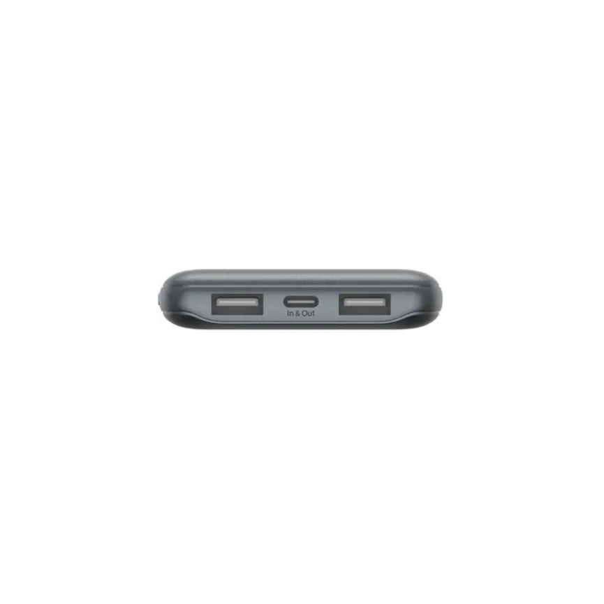 Внешний аккумулятор Belkin 10K с портами USB-A и USB-C, 15 Вт, серый космос