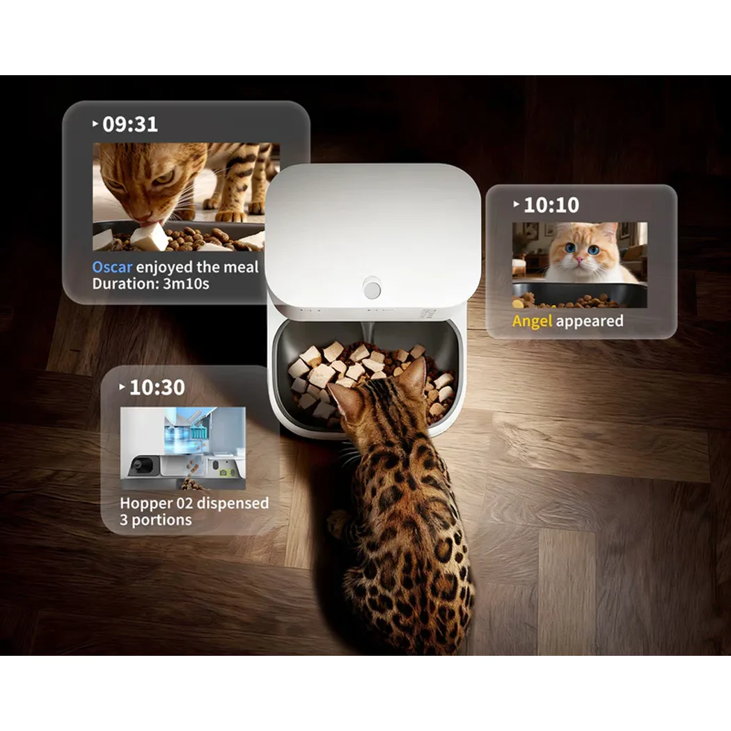 Умная автоматическая кормушка Petkit Yumshare Dual-Hopper with Camera Smart Pet Feeder 2 (P592)