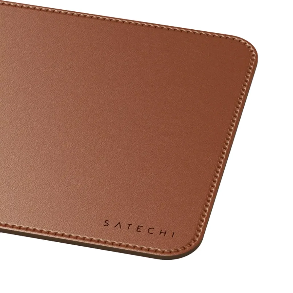 Коврик для мыши Satechi Vegan-Leather Premium Mouse Pad Brown, коричневый