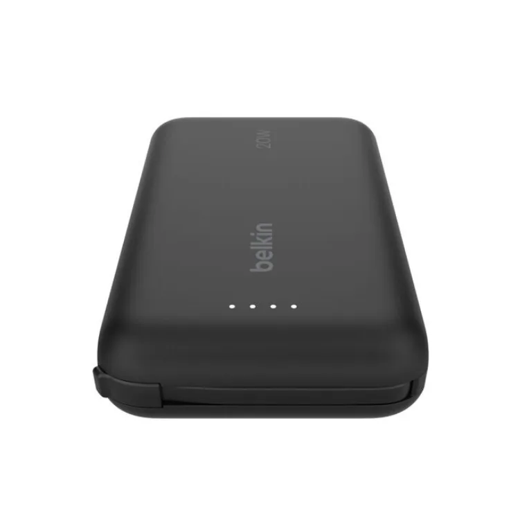 Power bank Belkin 10K PD20W Integrated USB-C Cable Black 